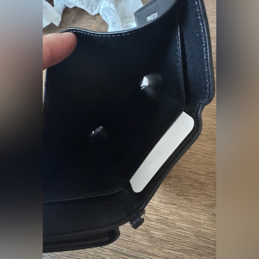 BALENCIAGA-AUTHENTIC (NWT) Hello Kitty Black Leather Mini Wallet on a Chain - Picture 12 of 17